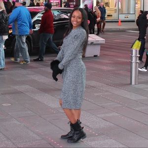 2 piece dress and long cardigan set